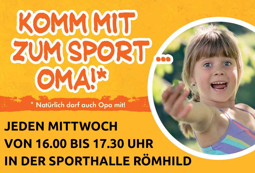 Komm mit zum Sport - Oma, Opa!