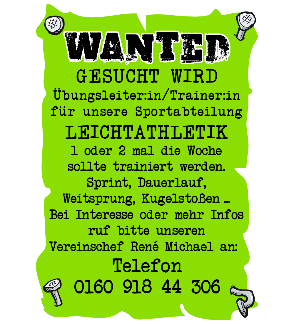 Trainer gesucht!